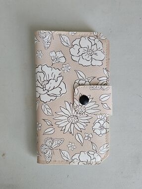 Floral Wallet - Beige Floral